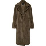 Only Meagan Fur Kadın Uzun Mont 15326004 - Kahve