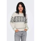 Only Minimalist Kablo Örgü Crop Kadın Kazak - Vintage Tarz
