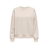 Only O Yaka Baskılı Krem Kadın Sweatshirt ONLZENJA BOXY L/S BOX SWT, M