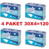 Only One 60 x 90 CM Yatak Koruyucu Örtü 30'lu x 4 120 Adet