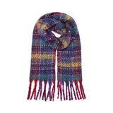ONLY ONLADRIANE LIFE CHECK SOFT SCARF CC Kadın Kırmızı Atkı - 15350141