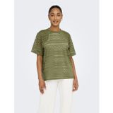 Only Onlanırı S/S O-Neck Top Jrs Kadın Yeşil T-Shirt - 15350242