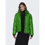 Only Onlannlouis Kadın Premium Puffer Jkt Otw Uzun Kol Kısa Kesim Yeşil Mont - XS