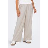 Only Onlaris Regular Fit Normal Bel Geniş Paça Bayan Pantolon 15337956 TAŞ