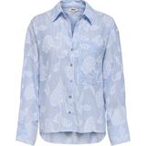 Only Onlastana Ls Shırt Wvn Ex Kadın Blue Gömlek - 15380458 - Mavi