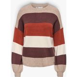 Only Onlatıa L/s Strıpe Pullov Knt Noos Kadın Beyaz Uk Gömlek - 15220044 - XS