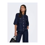 ONLY ONLBELLE S/S SHIRT DNM GUA NOOS Kadın Mavi Gömlek - 15347084