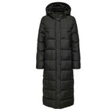 Only Onlcammie Long Quilted Coat Otw Siyah Kadın Mont