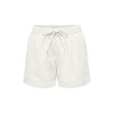 Only ONLCARO MW LINEN B PULL-UP SHORTS CC PNT Kadın Beyaz Şort - 15314055