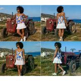 ONLY ONLCHERYL FR V-NECK SINGLET CS PTM Kadın T-Shirt 15343998