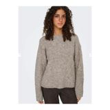 ONLY Onlcille LS O-Neck CC Knt Kadın Kazak, Gri, S Beden