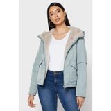 Only Onldahlıa Çift Taraflı Kadın Mont - XL - Su Yeşili