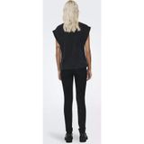 ONLY ONLDAHLIA S/S TEXT FOLD-UP TOP BOX JRS Kadın T-Shirt 15316644