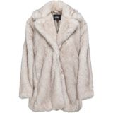 Only Onldawn 15348976 Lıfe Kadın Faux Fur Kaban S Orta Kalınlık Kumaş Düz Desenli Şık Tasarım