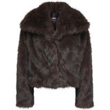 Only Onldawn Life Faux Fur Jacket cc Otw Kadın Sahte Kürk Ceket - Şık ve Sıcak - Kahverengi - M