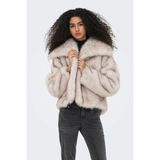 Only Onldawn Regular Fit Yumuşak Tüylü Mont Bayan Mont 15348977 - XL - Taş