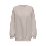 ONLY ONLDAZE L/S OVERSIZE O-NECK SWT Kadın Bej Sweatshirt - 15335172