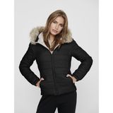 Only Onldogukan Fur Padded Kadın Siyah Mont - XS
