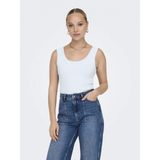 Only Onleasy S/l Tank Top Jrs Kadın Askılı Bluz 15315571 - Beyaz