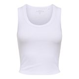 ONLY Onleasy S/L Tank Top Kadın Askılı Bluz, Beyaz, XL