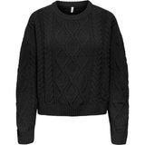 Only Onlelly Life Kadın Kazak 15351234 - Siyah - XL