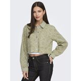 Only Onlelsa Short Crochet Jacket Kadın Ceket 15338055 - Yeşil
