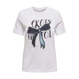 Only Onlemma Lıfe Reg S/S Lady Top Jrs Kadın Bright White T-Shirt - 15329752
