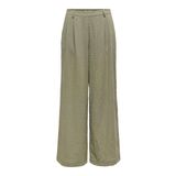 ONLY Onlemmıa Rahat Kesim Bol Paça Beli Lastikli Pantolon, L/32, 15347204, Haki, Kadın