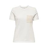 Only Onlenja Lıfe Beyaz Kadın T-Shirt 15369258 - M