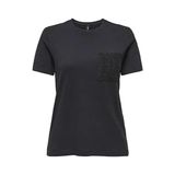 Only Onlenja Lıfe Siyah Kadın T-Shirt 15369258 - M