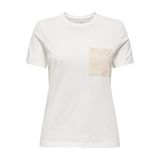ONLY Onlenja Life T-Shirt, S, EW21GY120352, Beyaz, Kadın
