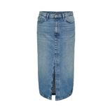 ONLY ONLENYA FRONT SLIT MID SKIRT MB DNM Kadın Medium Blue Denim Etek - 15326839