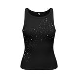 ONLY Onlfiliz S/L Stone Tank Top Box Kadın Bluz, Siyah, XS