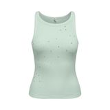 ONLY Onlfiliz S/L Stone Tank Top Box Kadın Bluz, Yeşil, XL