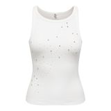 ONLY Onlfiliz S/L Stone Tank Top Box Kadın Bluz