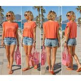 ONLY ONLFREE LIFE S/S FOLD-UP TOP BOX JRS Kadın T-Shirt 15343267