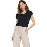 Only Onlfree S/s Modal V-Neck Noos Kadın T-Shirt - 15287041 - Siyah
