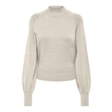 ONLY Onlfrida Life Ls Highneck Cc KNT kadın örgü kazak, Huş ağacı., L