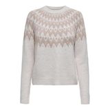 Only Onlfry Desenli Regular Fit Bisiklet Yaka Örme Kazak Bayan KAZAK 15350618