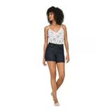 Only Onlgıanna Mw Belted Shorts Azg Dnm Noos Kadın Mavi Şort - 15340706