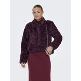 Only Onlgınny Short Teddy Jacket Otw Kadın Kısa Teddy Mont - Sıcak ve Şık - Mor