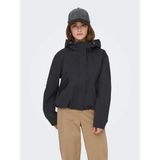 Only Onlgıselle Lıfe Short Hood Jacket cc Otw Kadın Mont 15361437 - Siyah