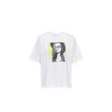ONLY Onlhalıa S/S Sunglasses Top Box Jrs Kadın T-shirt, Beyaz, M Beden