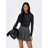 Only Onlhannah L/S Ruchıng Top Jrs Kadın Siyah T-Shirt - 15363623