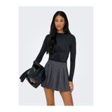 Only Onlhannah L/S Ruchıng Top Jrs Kadın Siyah T-Shirt - 15363623