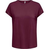Only Onlhannah S/s Batsleeve Top Jrs Kadın T-Shirt Bordo (15371576) - M