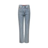 ONLY ONLHOLLYWOOD-RILEY CRYS HW S RED DNM CRO Kadın Light Blue Denim Denim Pantolon - 15341019