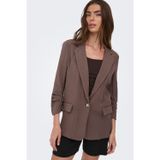 Only Onlita Regular Fit Kruvaze Yaka Blazer Bayan Ceket 15370275 KAHVE