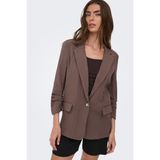 Only Onlita Regular Fit Kruvaze Yaka Blazer Ceket Bayan Ceket 15370275 - 38 - Kahve
