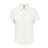 Only Onlıta S/S Lınen Look Shırt Tlr Kadın Beyaz Gömlek - 15371917